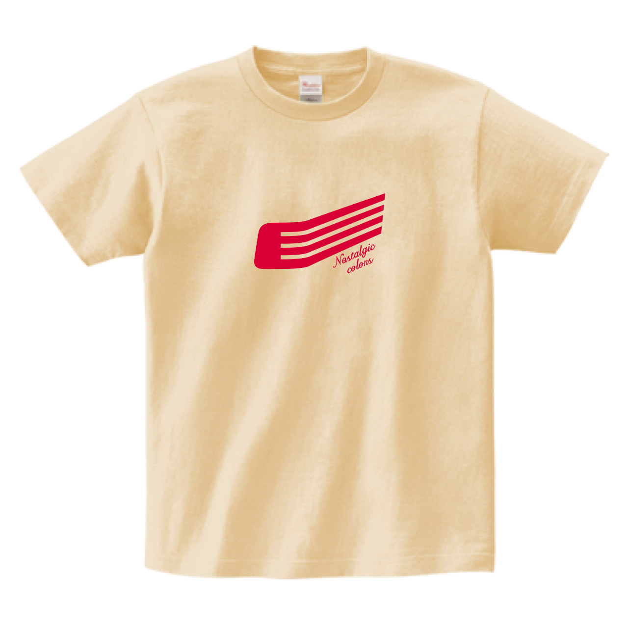 鉄道モチーフTシャツLINE2レッドの商品画像１